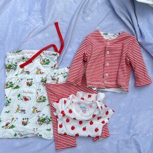 Baby Boden Reversible Easter Newborn Layette Set